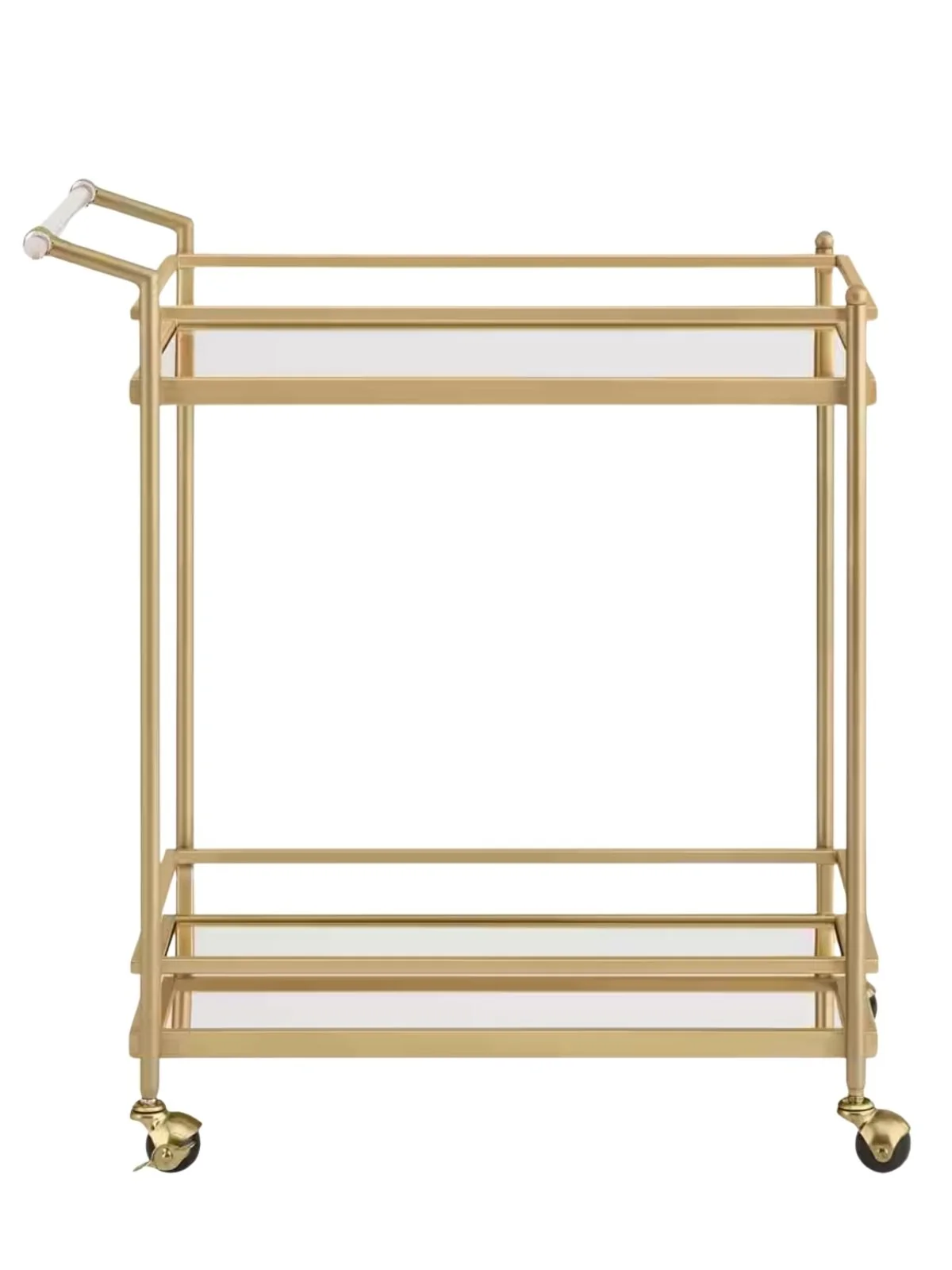 Gold & Glass Bar Cart