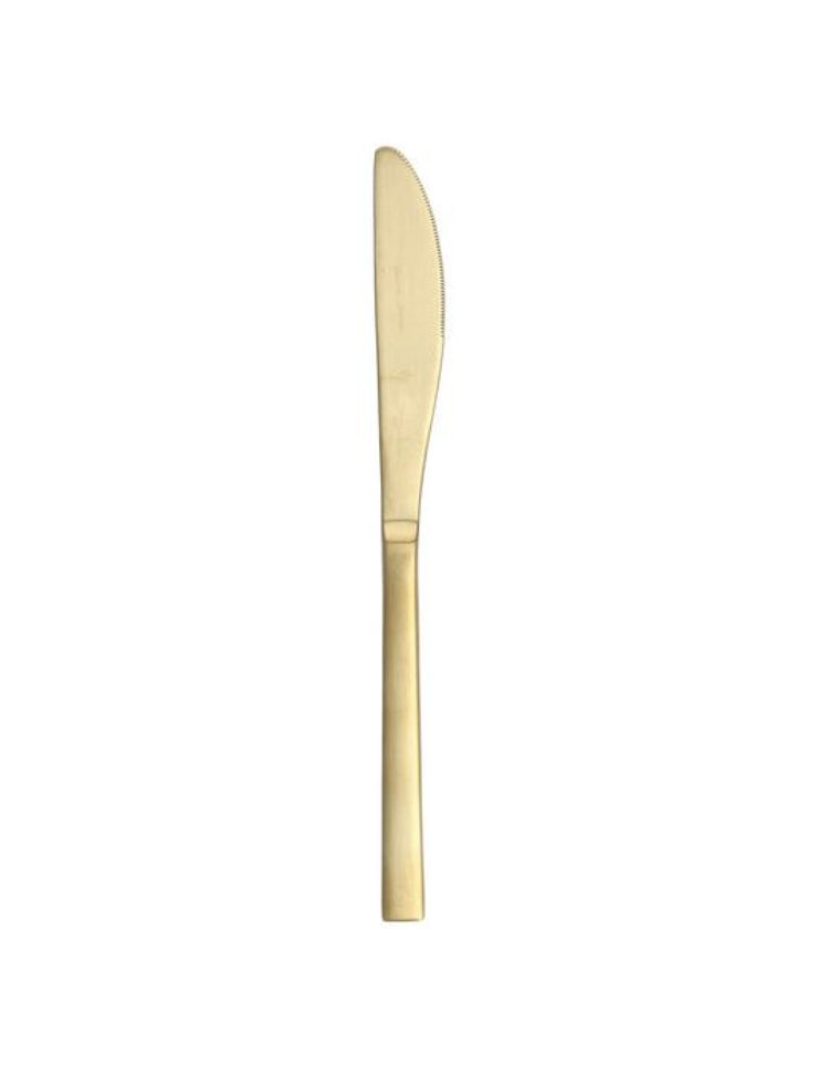 Brushed Gold Dinner Knife