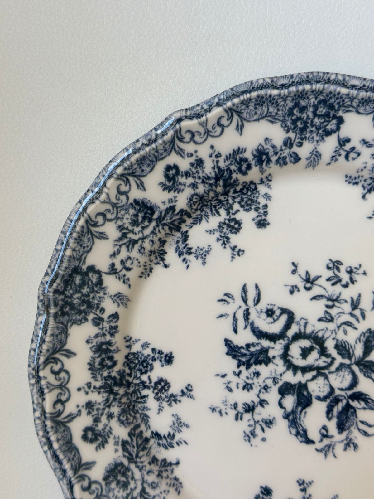 Floral Blue Salad Plate - Image 2