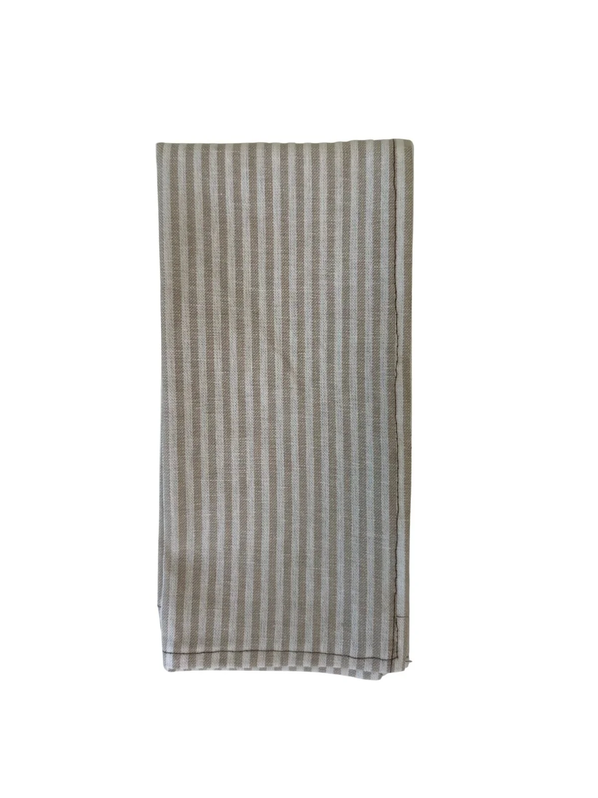 Cream Striped Linen Napkin