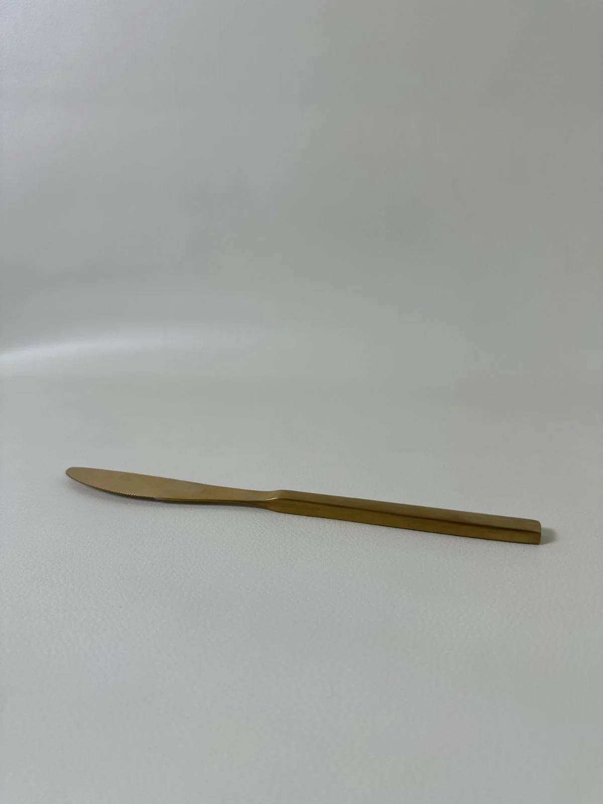 Brushed Gold Dinner Knife - Image 2