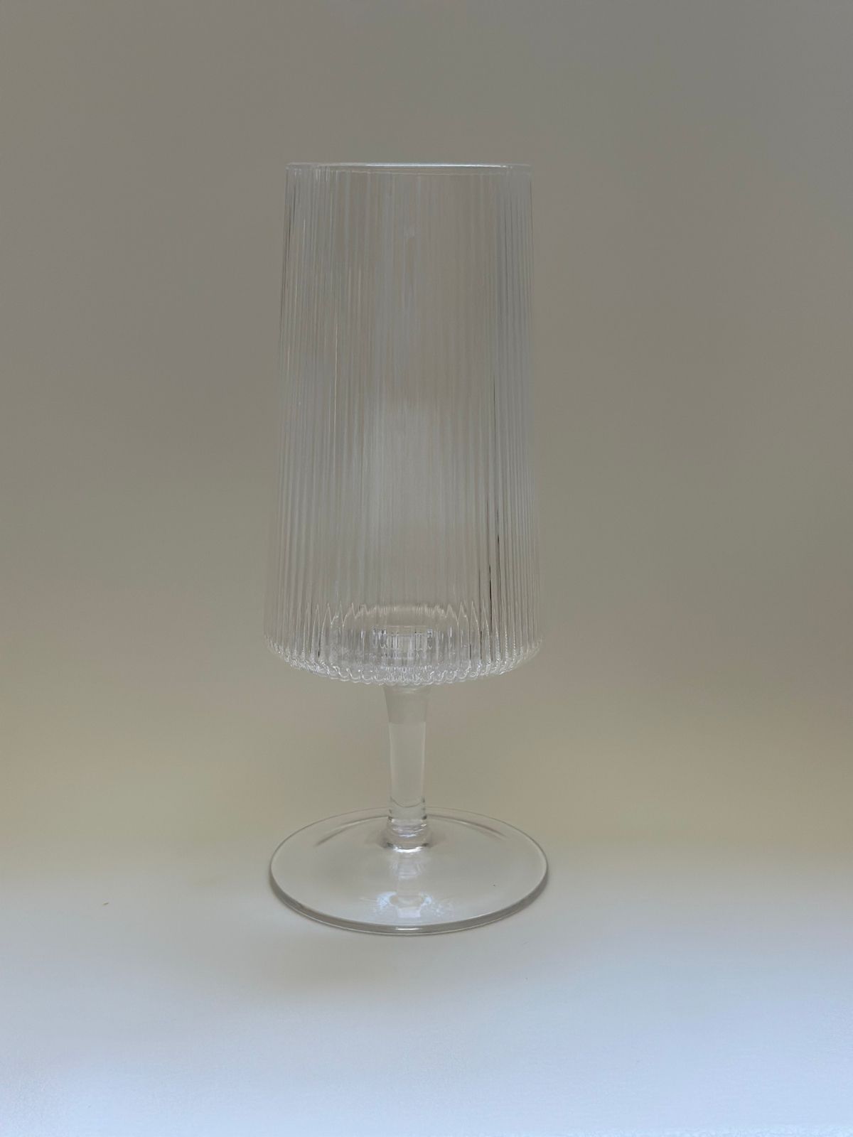 Ribbed Water Glass - Image 1