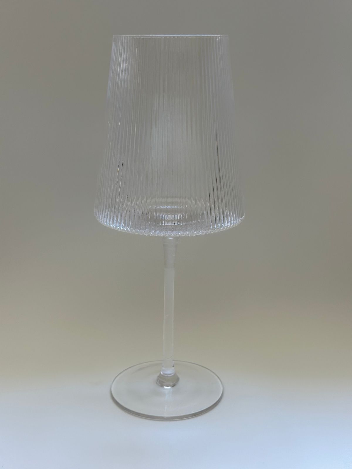 Ribbed Wine Glass - Image 1