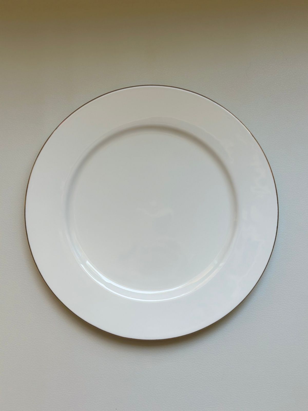 Gold Rimmed Dinner Plate - Image 1