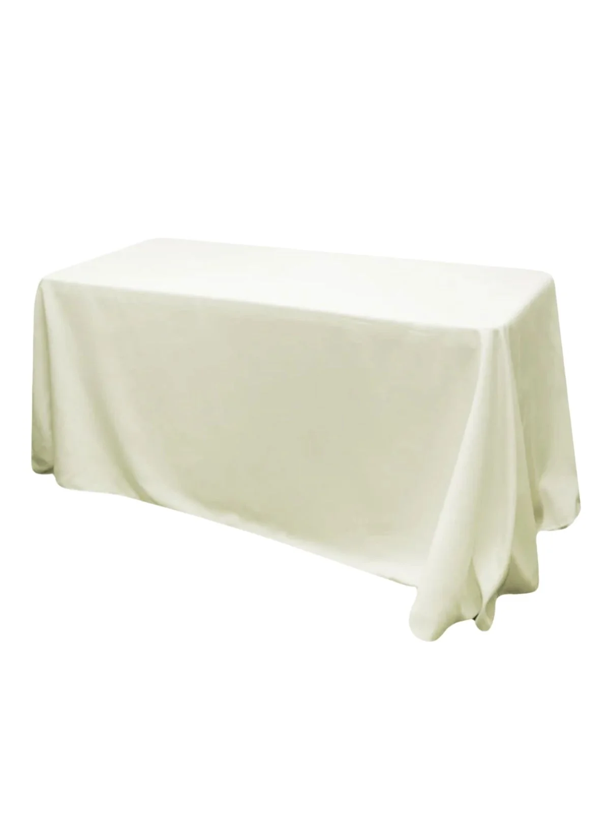 Off White/Ivory Polyester Table Cloth