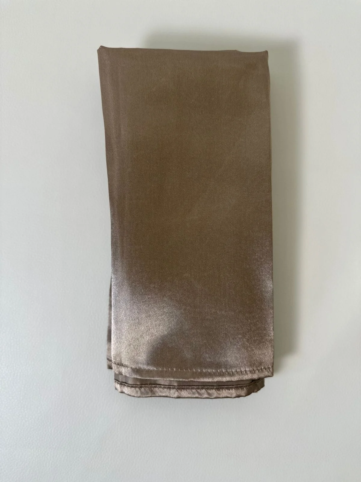 Taupe Satin Napkin - Image 1